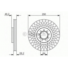 0 986 479 718 BOSCH Тормозной диск