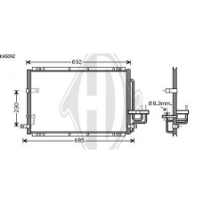 8653602 DIEDERICHS Конденсатор, кондиционер