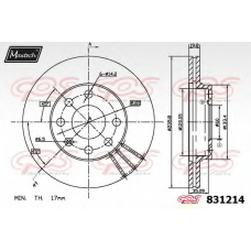 831214.6980 MAXTECH Тормозной диск