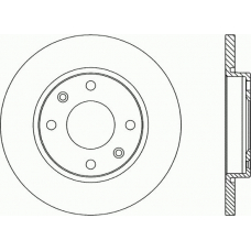 BDR1671.10 OPEN PARTS Тормозной диск