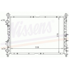 60035 NISSENS Радиатор, охлаждение двигателя