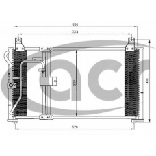 300552 ACR Конденсатор, кондиционер