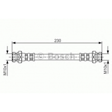 1 987 476 195 BOSCH Тормозной шланг