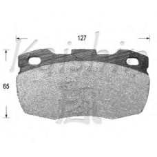D10100 KAISHIN Комплект тормозных колодок, дисковый тормоз