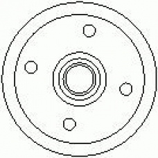 7D0459 KAWE Тормозной барабан