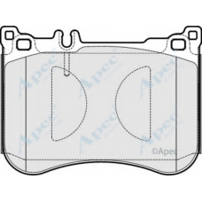 PAD1927 APEC Комплект тормозных колодок, дисковый тормоз