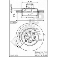 BS 8031 BRECO Тормозной диск