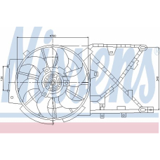 85210 NISSENS Вентилятор, охлаждение двигателя