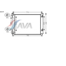 AI2234 AVA Радиатор, охлаждение двигателя