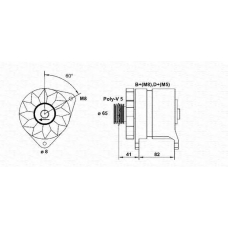 943356663010 MAGNETI MARELLI Генератор