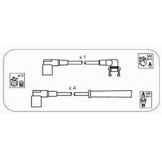 VL14 JANMOR Комплект проводов зажигания