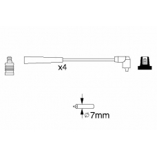 0 986 356 818 BOSCH Комплект проводов зажигания