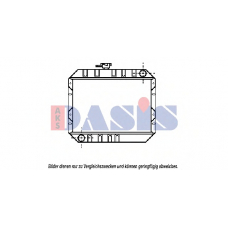 090730N AKS DASIS Радиатор, охлаждение двигателя