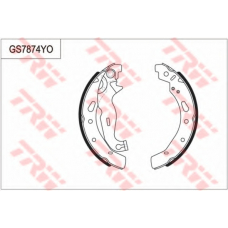 GS7874 TRW Комплект тормозных колодок, стояночная тормозная с