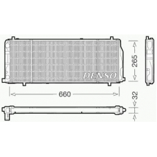 DRM02004 DENSO Радиатор, охлаждение двигателя