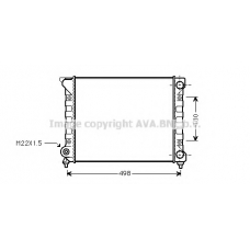 VWA2070 AVA Радиатор, охлаждение двигателя
