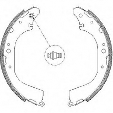 Z4172.01 WOKING Комплект тормозных колодок
