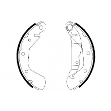 0 986 487 613 BOSCH Комплект тормозных колодок