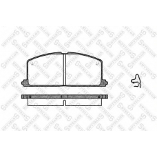 178 004-SX STELLOX Комплект тормозных колодок, дисковый тормоз