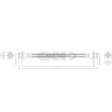 340312 SPIDAN Тормозной шланг