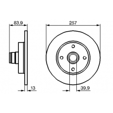 0 986 478 100 BOSCH Тормозной диск