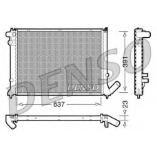 DRM21050 DENSO Радиатор, охлаждение двигателя