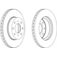 DDF447-1 FERODO Тормозной диск
