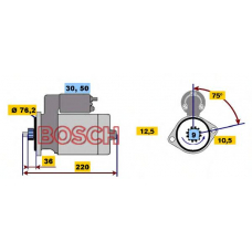 0 001 211 992 BOSCH Стартер