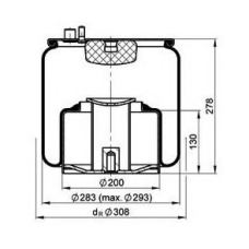 084.251-11A PE Automotive Кожух пневматической рессоры