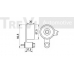 TD1503 TREVI AUTOMOTIVE Натяжной ролик, ремень ГРМ