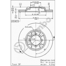 08.3109.10 BREMBO Тормозной диск