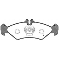 BPA0579.00 OPEN PARTS Комплект тормозных колодок, дисковый тормоз