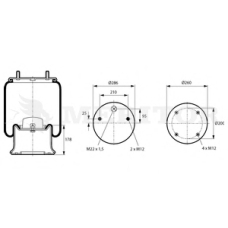 MLF8024 MERITOR Кожух пневматической рессоры