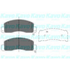 KBP-9067 KAVO PARTS Комплект тормозных колодок, дисковый тормоз