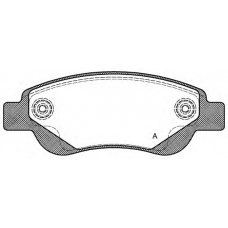 BPA1177.00 OPEN PARTS Комплект тормозных колодок, дисковый тормоз