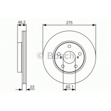 0 986 479 R97 BOSCH Тормозной диск