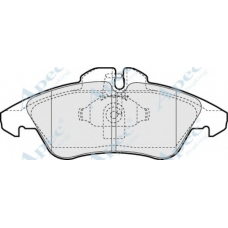 PAD921 APEC Комплект тормозных колодок, дисковый тормоз