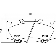 MDB3160 MINTEX Комплект тормозных колодок, дисковый тормоз