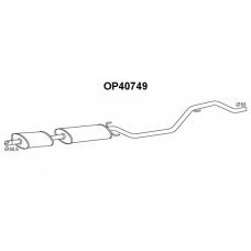 OP40749 VENEPORTE Предглушитель выхлопных газов