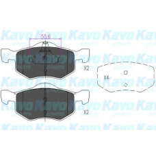 KBP-4541 KAVO PARTS Комплект тормозных колодок, дисковый тормоз