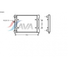 ST2023 AVA Радиатор, охлаждение двигателя