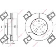 BD1016 DJ PARTS Тормозной диск