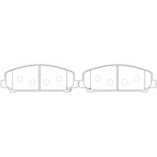 FP1286 FIT Комплект тормозных колодок, дисковый тормоз