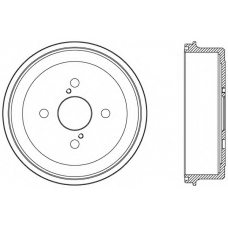 BAD9053.10 OPEN PARTS Тормозной барабан