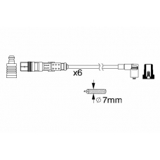 0 986 356 347 BOSCH Комплект проводов зажигания