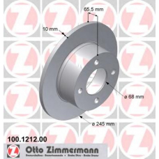 100.1212.00 ZIMMERMANN Тормозной диск