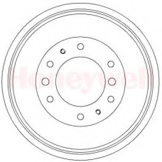 329295B BENDIX Тормозной барабан