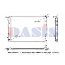 560061N AKS DASIS Радиатор, охлаждение двигателя
