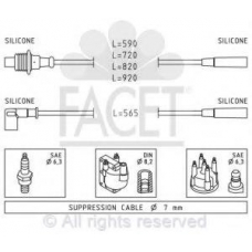 4.8746 FACET Ккомплект проводов зажигания