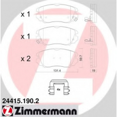 24415.190.2 ZIMMERMANN Комплект тормозных колодок, дисковый тормоз